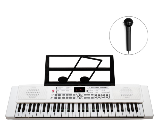 MusicMate Keyboard Music Mate MM-01 White - 1588179 - zdjęcie